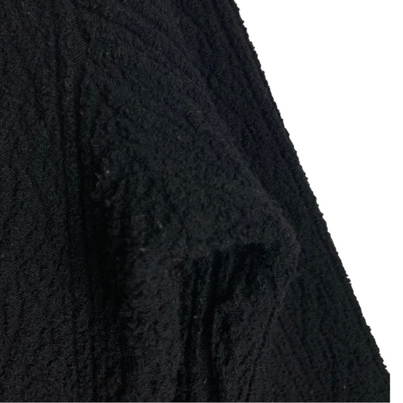 FILSON Women’s Black Wool Jacket Size Medium Cable-Knit  Full Zip Pockets - Picture 10 of 16